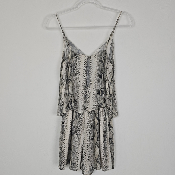 Lavender Brown Animal Print Playsuit XS - Picture 4 of 13